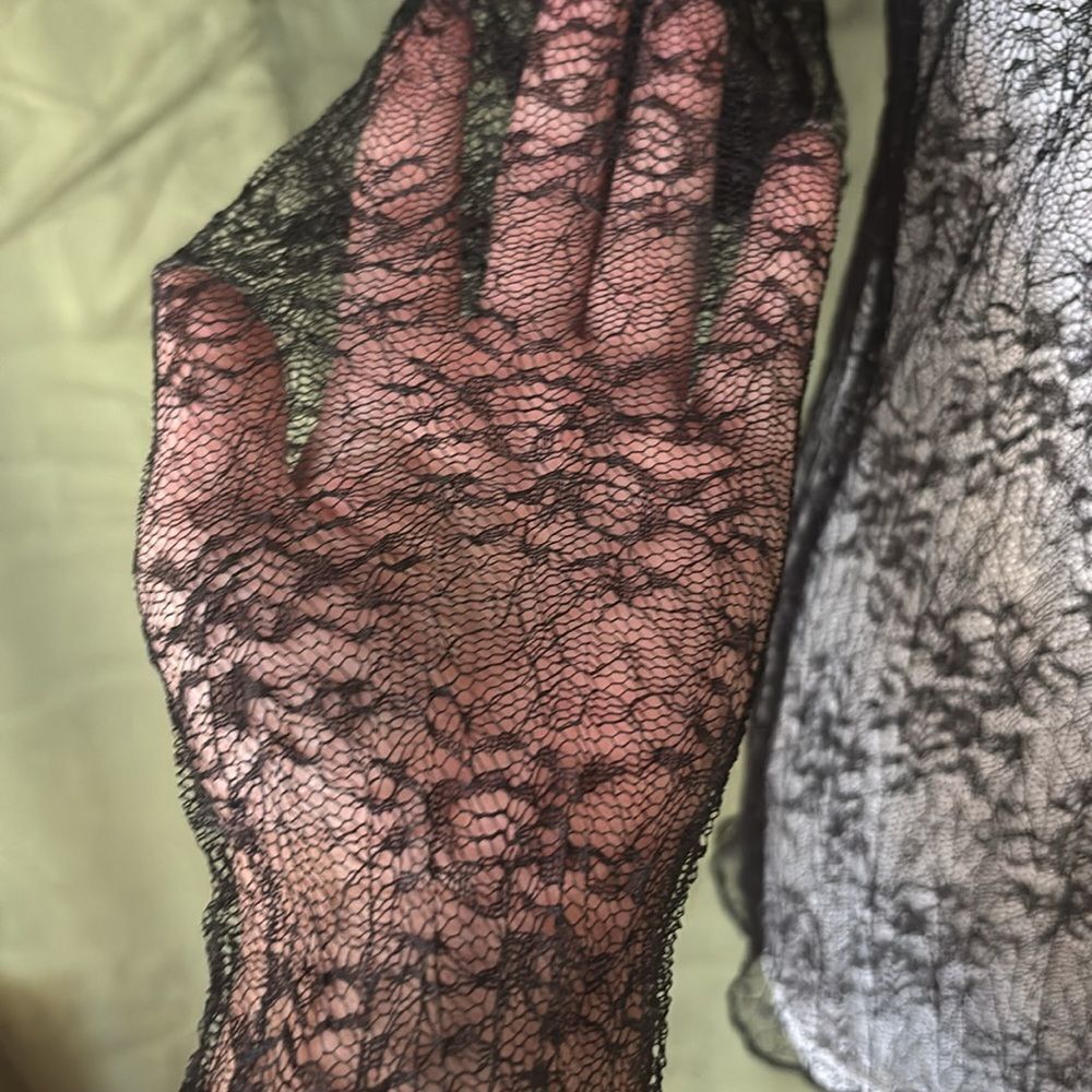 Jonathan  Simkhai Hali Black Lace Turtleneck Top, XS - Picture 7 of 11